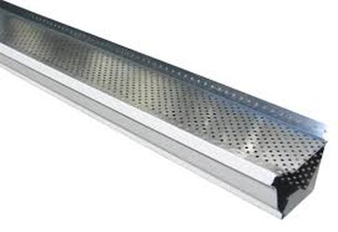 Aluminum gutter with stainless steel leaf guard for easy gutter maintanance.